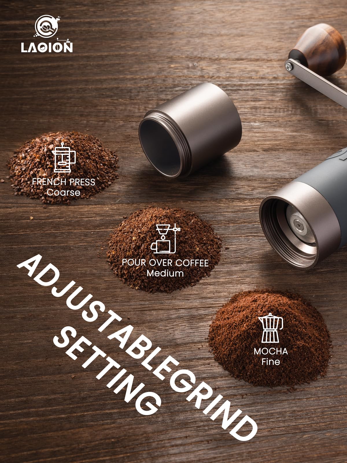 Manual Coffee Grinder with Straight Handle T2842