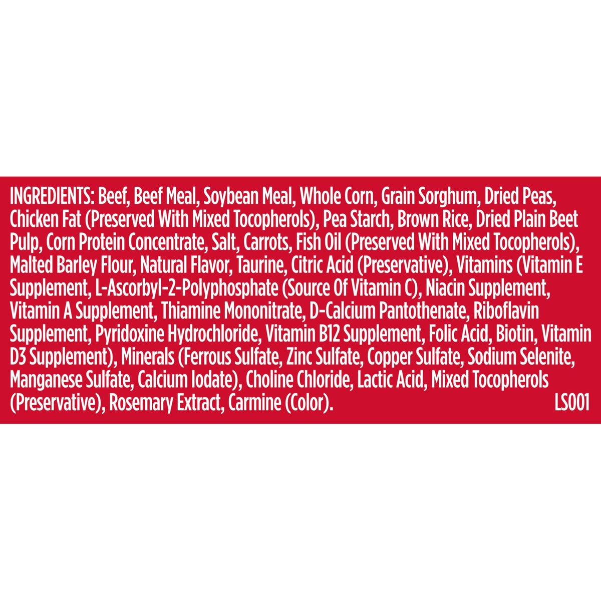 Dry Dog Food, Beef, Pea & Brown Rice, 40 lb. Bag G991