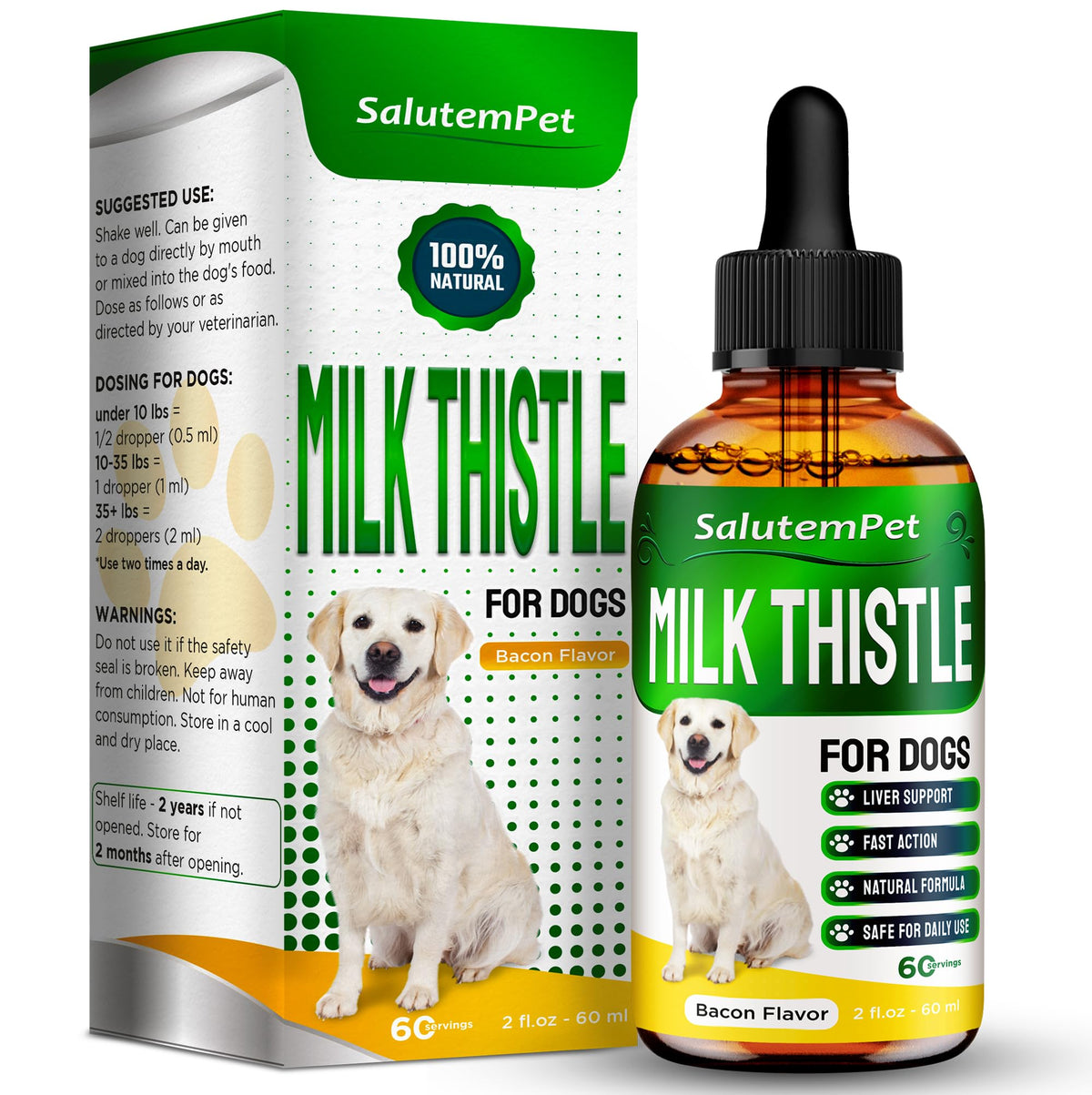 Milk Thistle Dog Liver Supplement 2 Oz N795582
