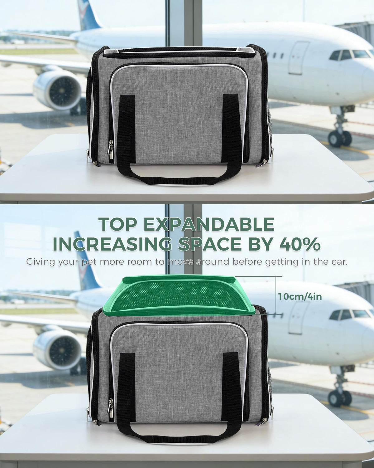 Airline Approved Soft Side Pet Carrier with Fleece Pad Q764845