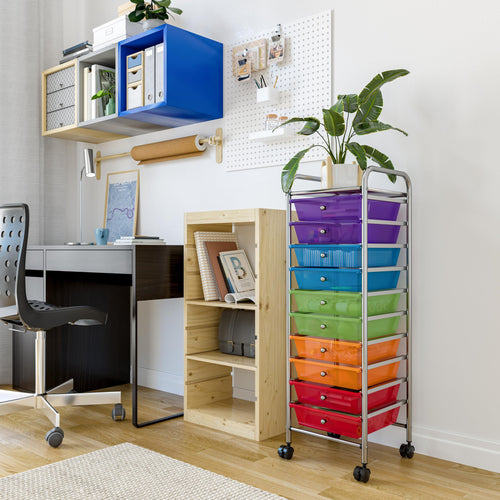 10 Drawer Rolling Storage Cart I9379