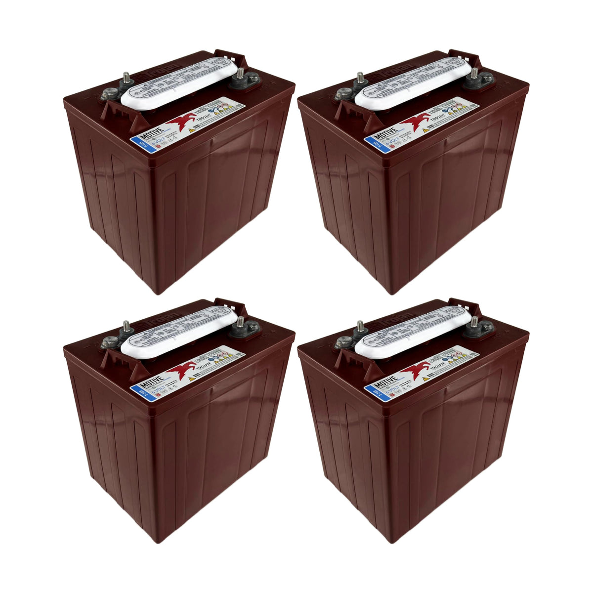 6V 225Ah Deep-Cycle Flooded Battery Pack of 4 Q37639