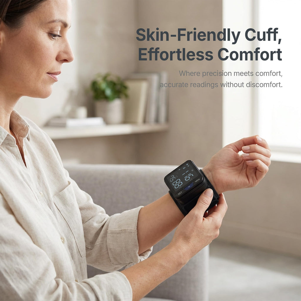 Wrist Blood Pressure Monitor with Voice Broadcast, 240 Memory for 2 Users F6235