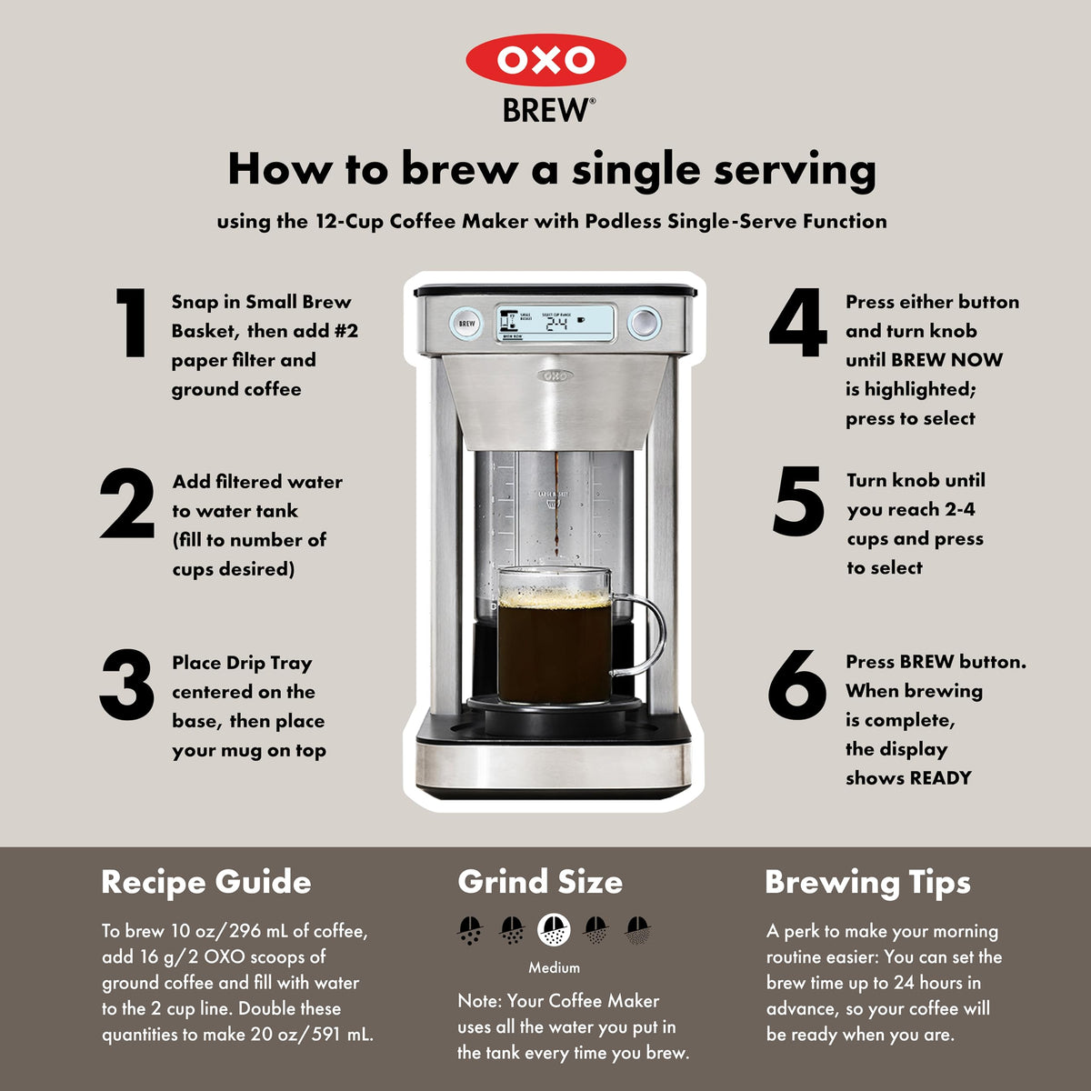 12-Cup Coffee Maker with Single-Serve Function Y66700