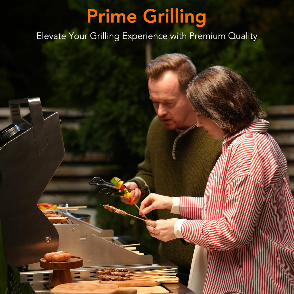 Heavy-duty SUS304 Stainless Steel 6-Burner Propane Gas Grill B8161