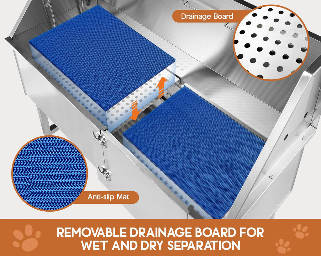 50" Stainless Steel Dog Washing Station I226