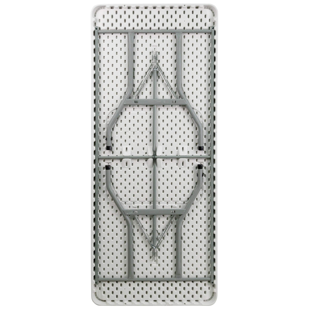 6-Foot Granite White Plastic Folding Table U721