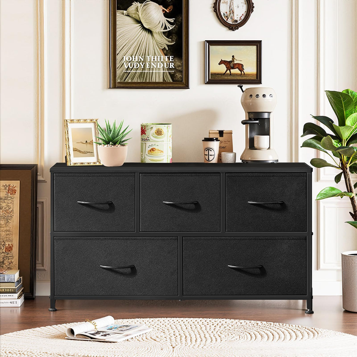 5 Drawer Fabric Dresser H989