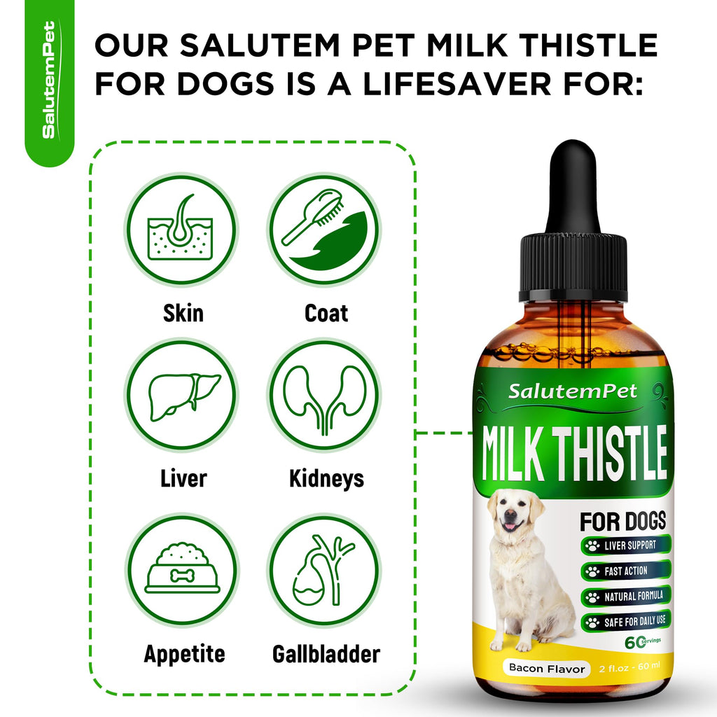Milk Thistle Dog Liver Supplement 2 Oz N795582