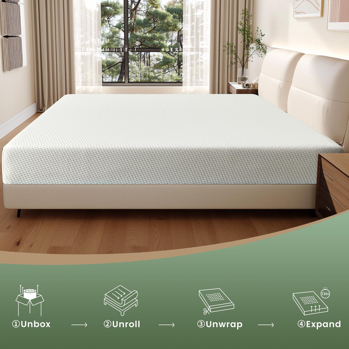 Twin 5 Inch Memory Foam Mattress F834