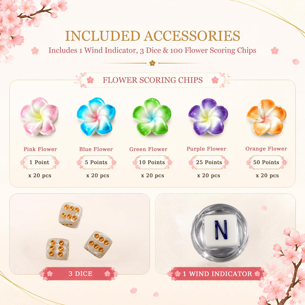 American Mahjong Set with Racks, Mat & Tote B9201