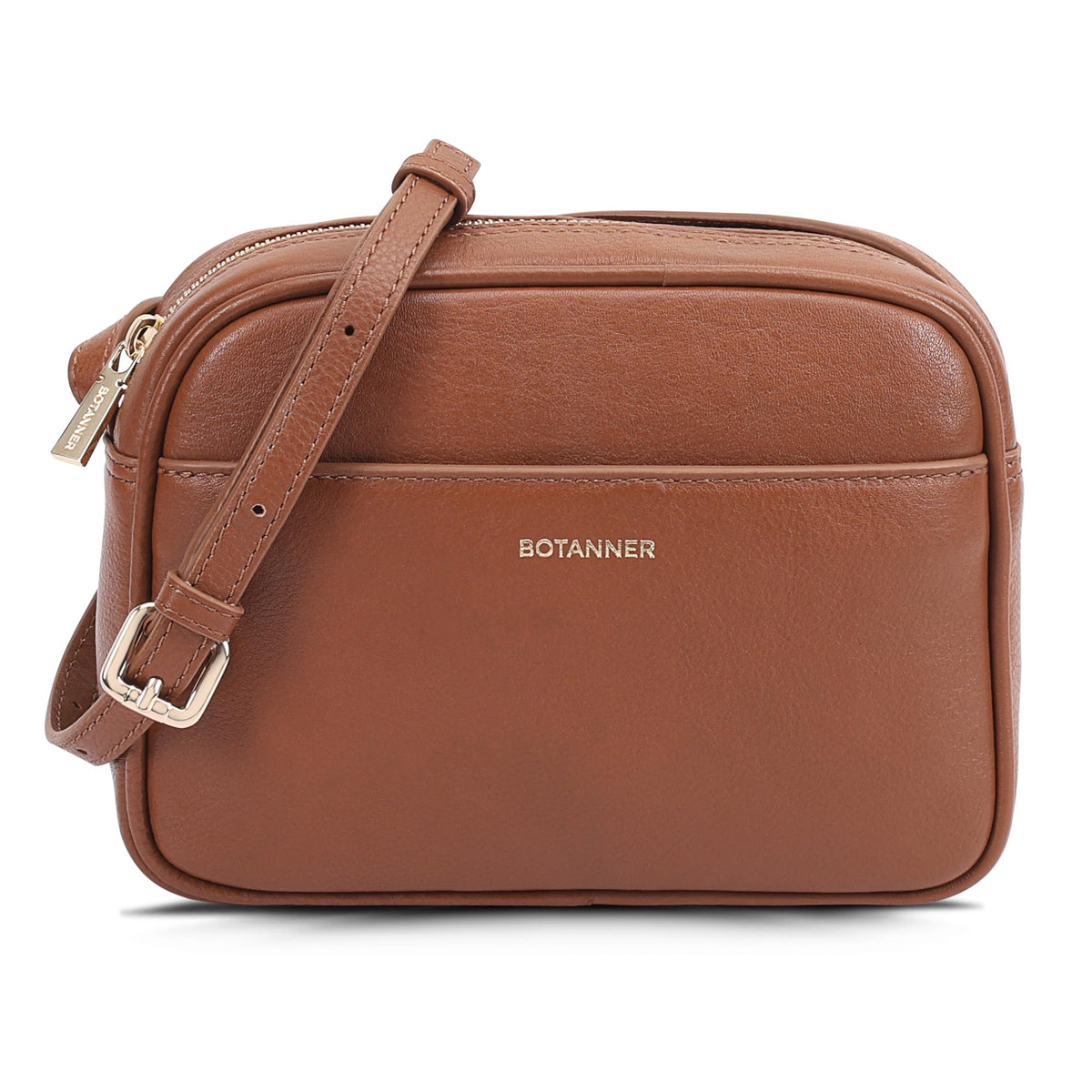 Genuine Leather Crossbody Bag with Adjustable Strap Y16505