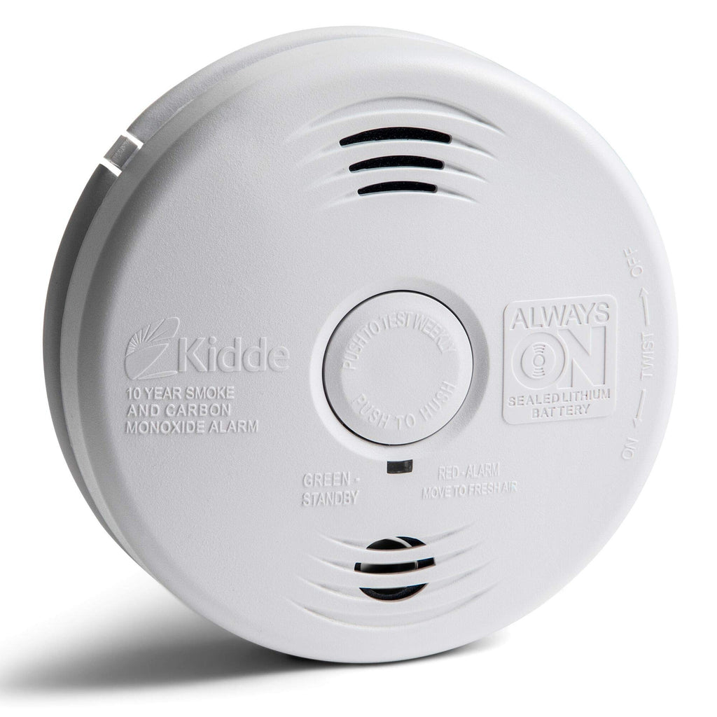 Hardwired Smoke and Carbon Monoxide Detector Alarm with Voice Warning, White Y21712