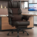 Brown Ergonomic High Back Office Chair with Footrest S933