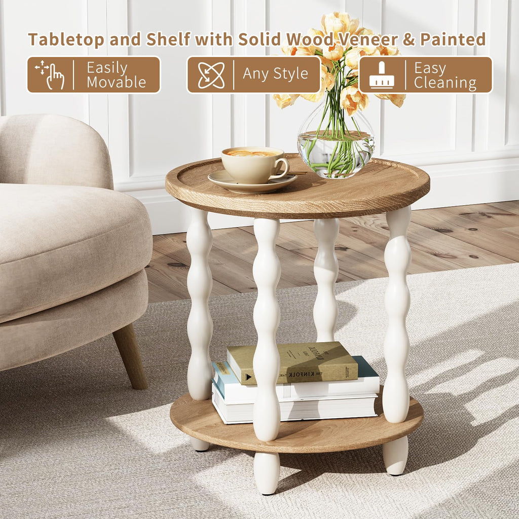 Round 2-Tier Side Table K4222