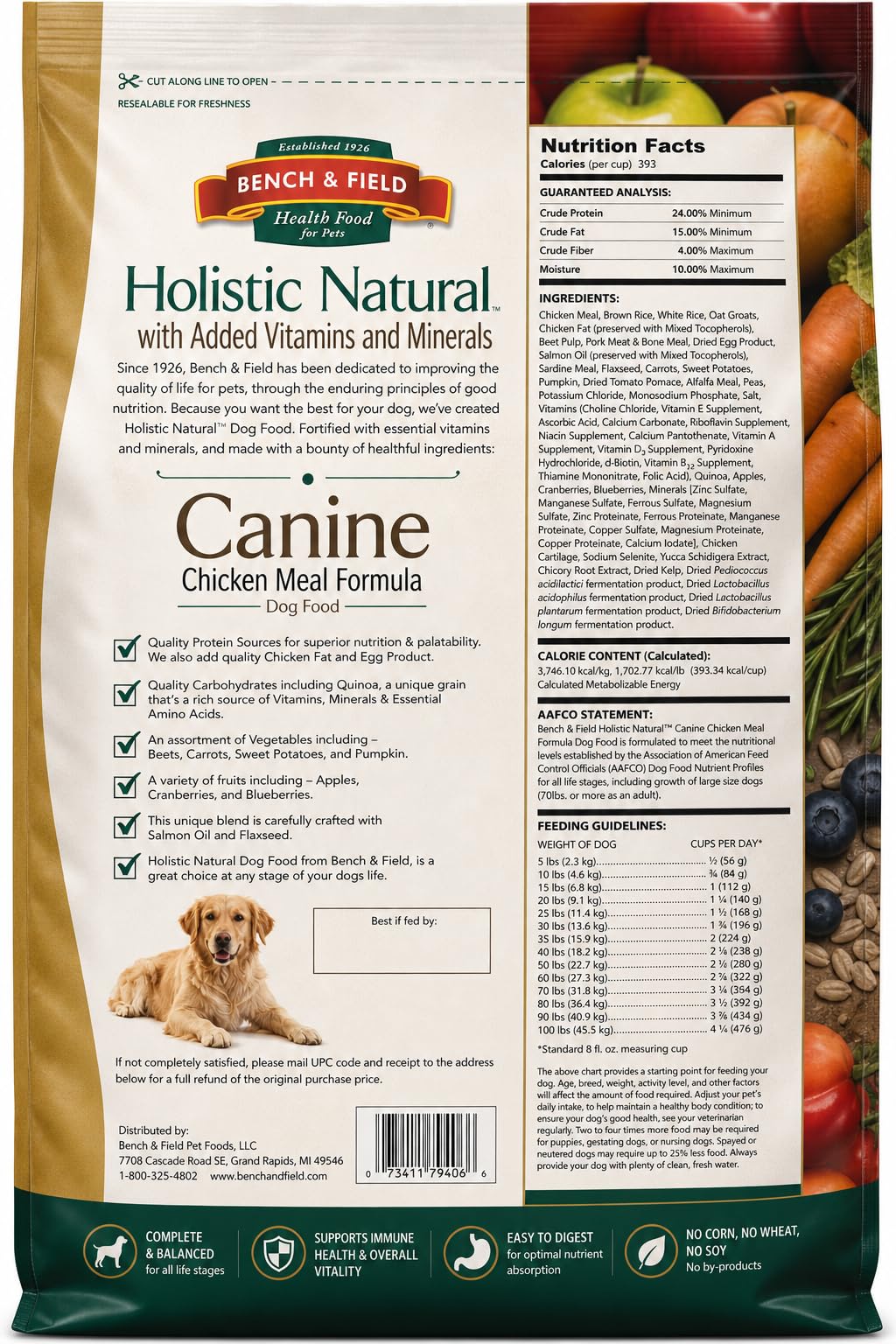 Chicken Meal & Brown Rice Dry Dog Food 6.6 lb F798522