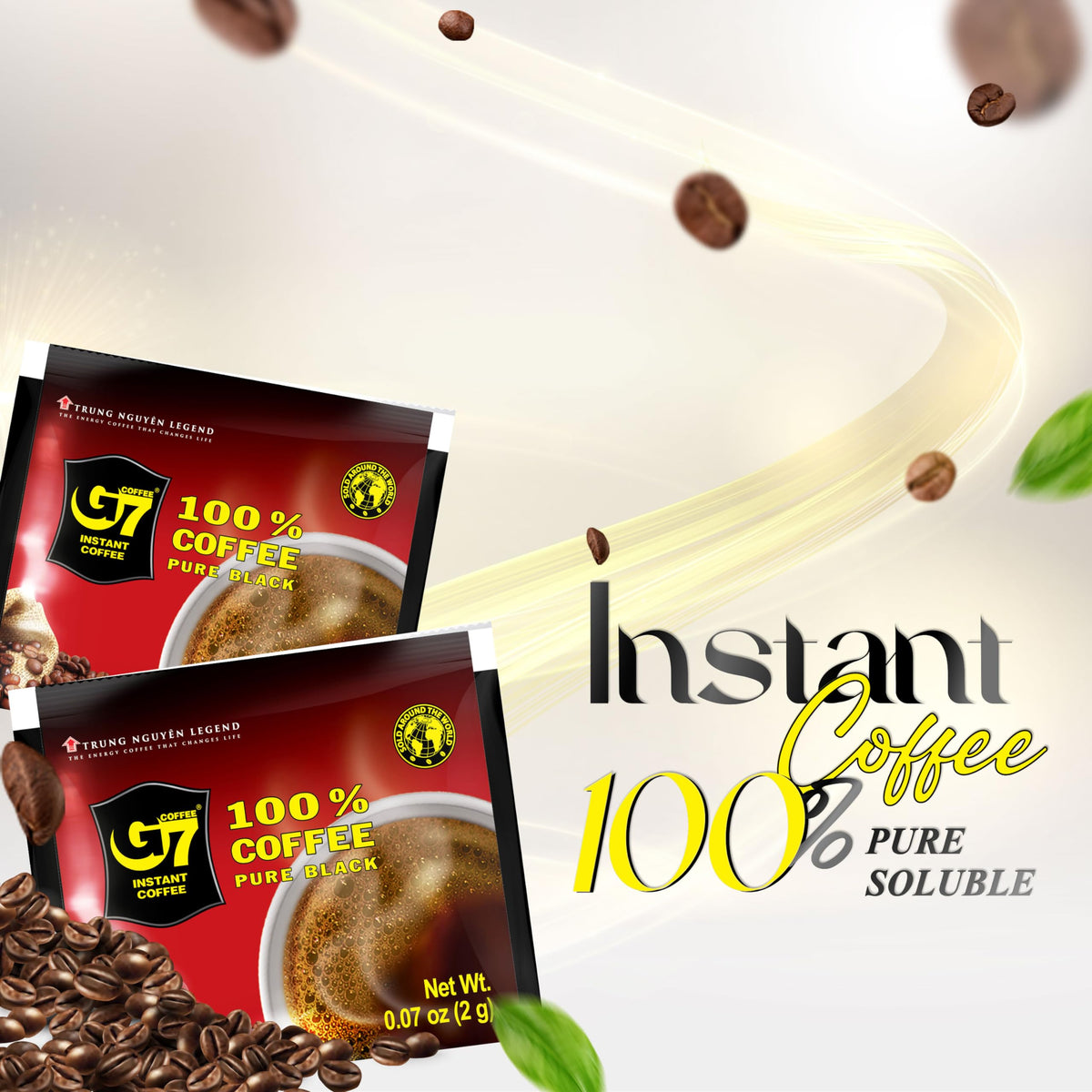 Black Instant Coffee 200 Sachets U831602