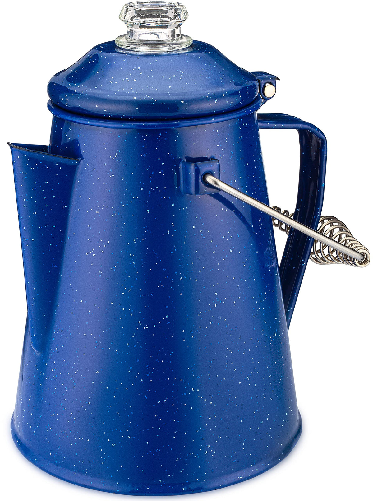 Blue Enamel 12 Cup Percolator Coffee Pot V764