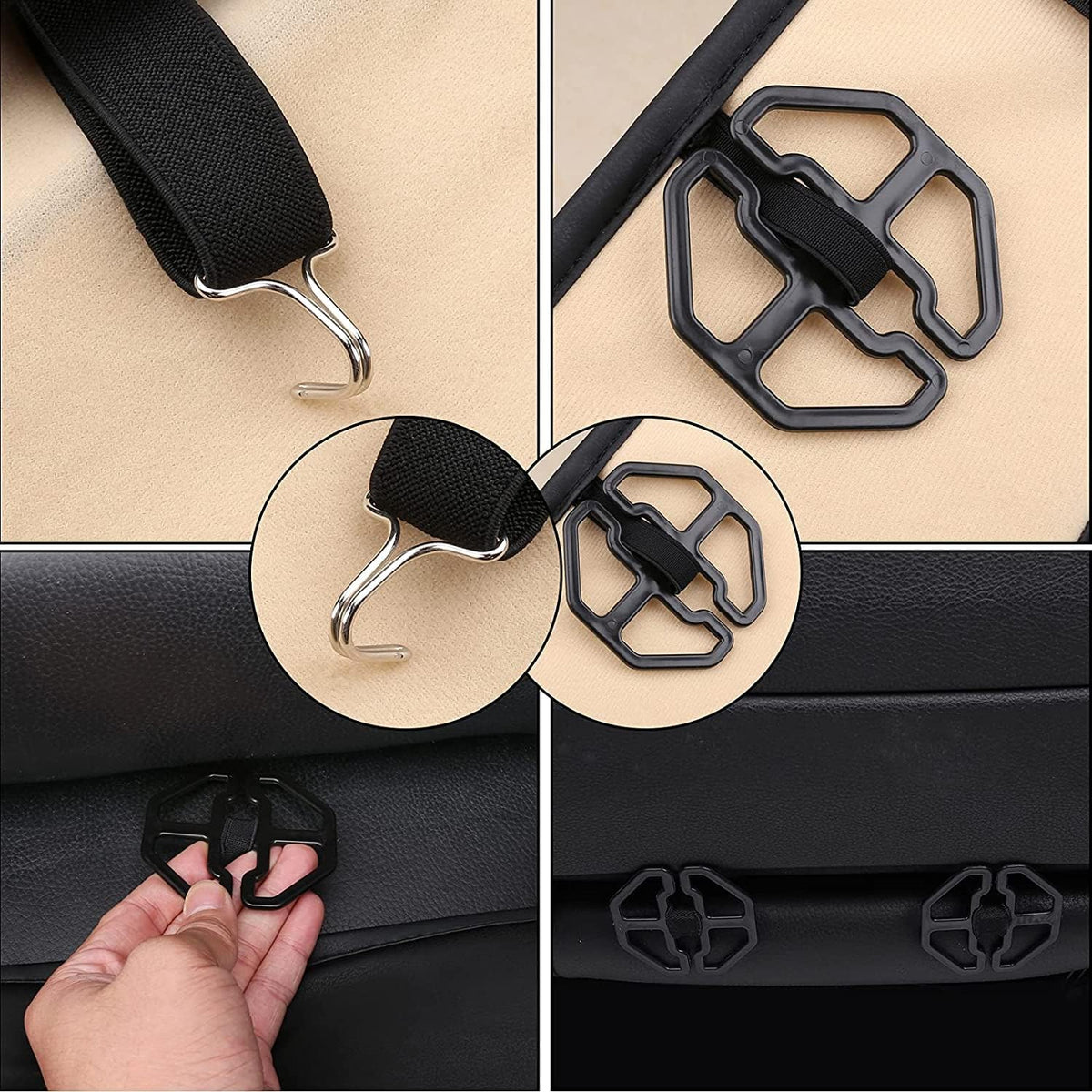 Waterproof Leather Car Seat Covers Full Set V748