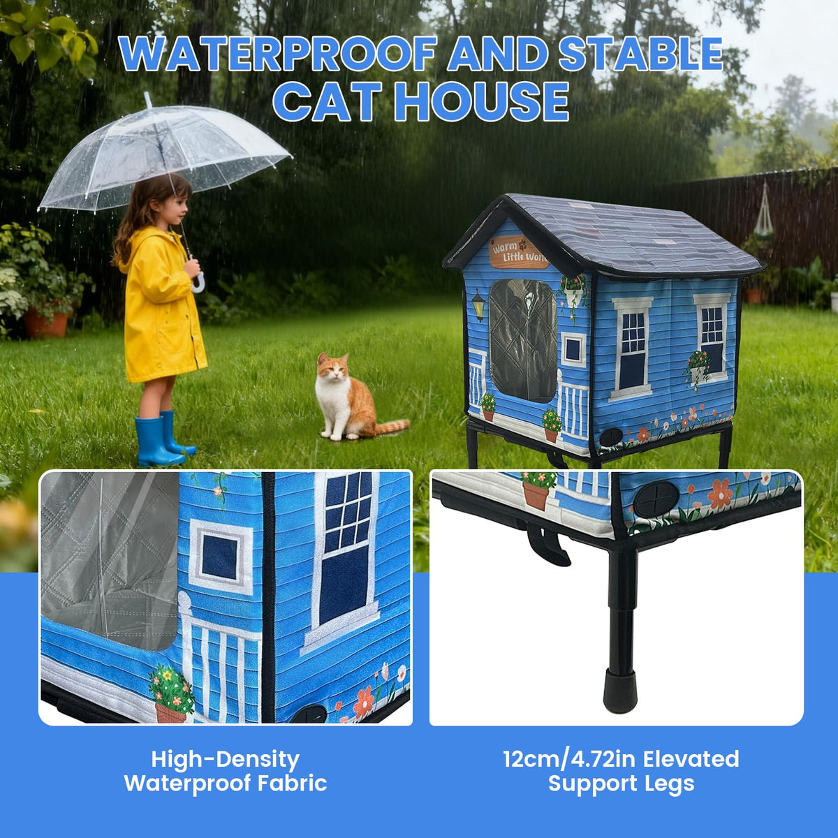 Heated Cat House with Dual Escape Doors T613247