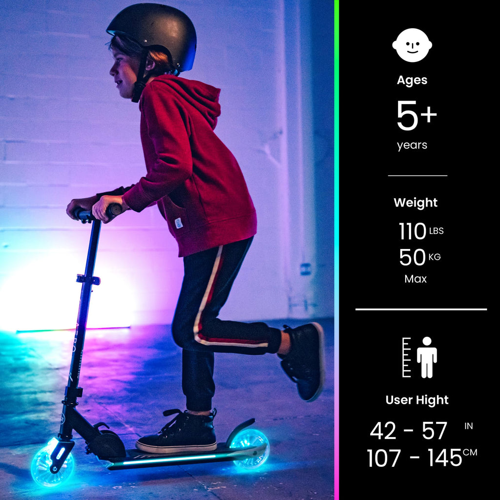 Two-Wheel Kick Scooter for Kids 5-8 with RGB Lights K513