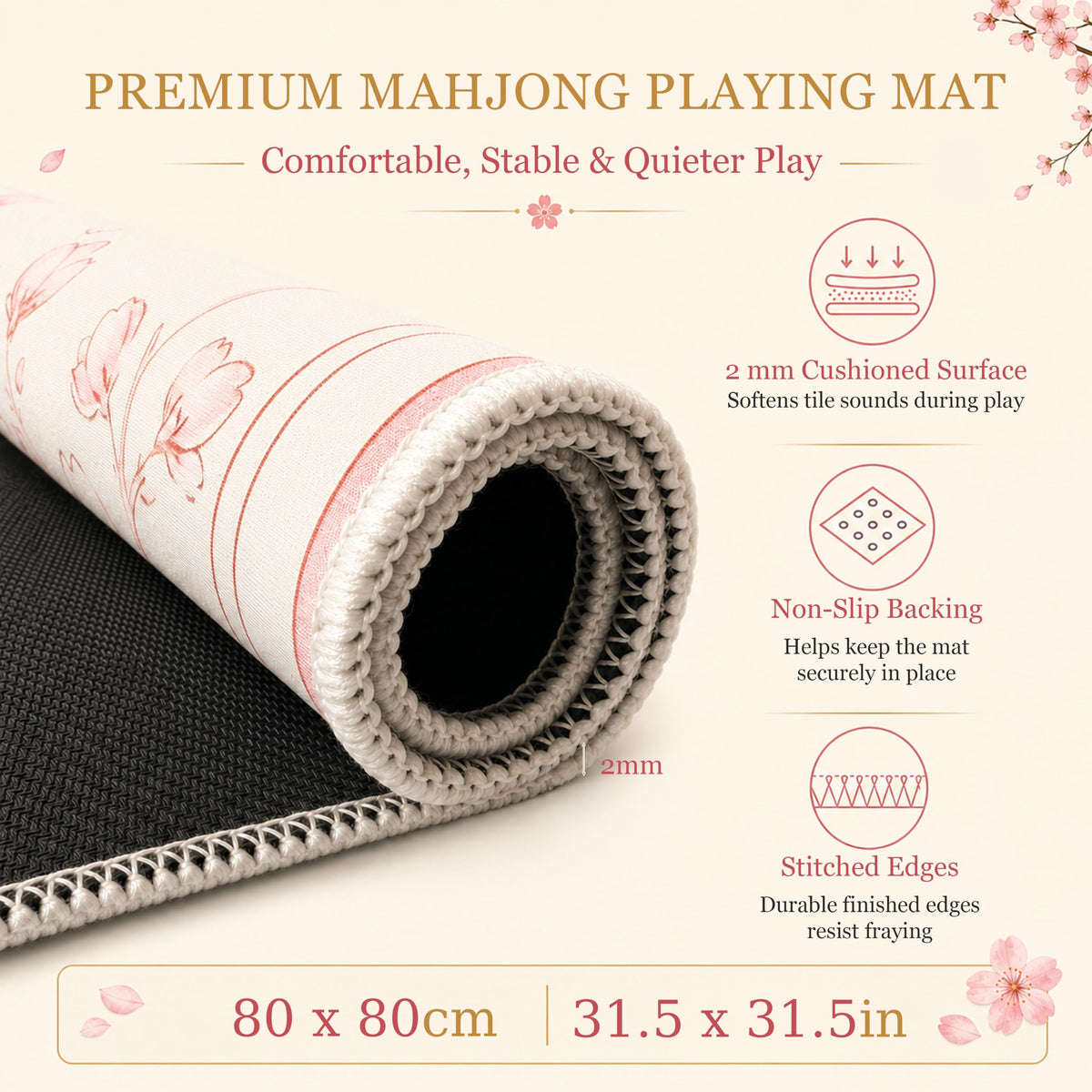 American Mahjong Set with Racks, Mat & Tote B9201