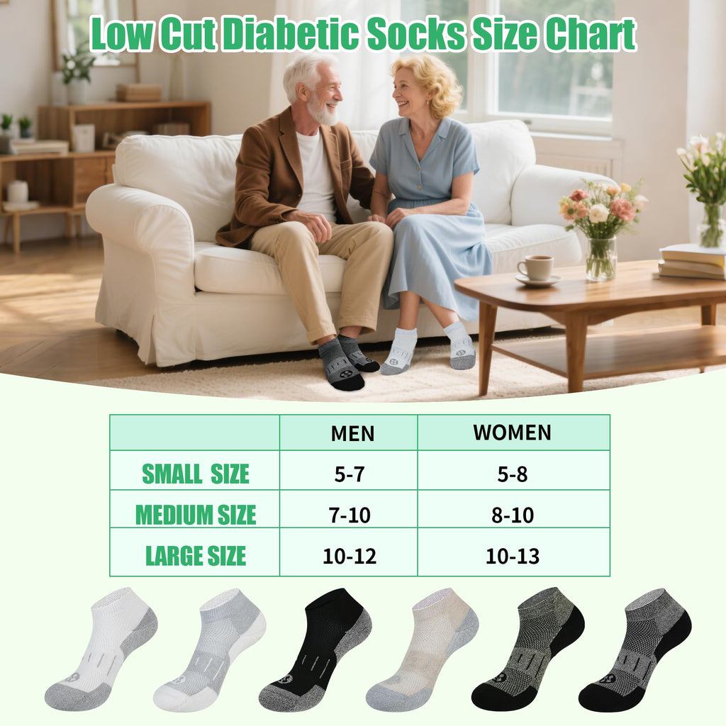 Low Cut Bamboo Viscose Diabetic Socks V131891