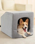Small Dog House with Dog Cave Bed W841968