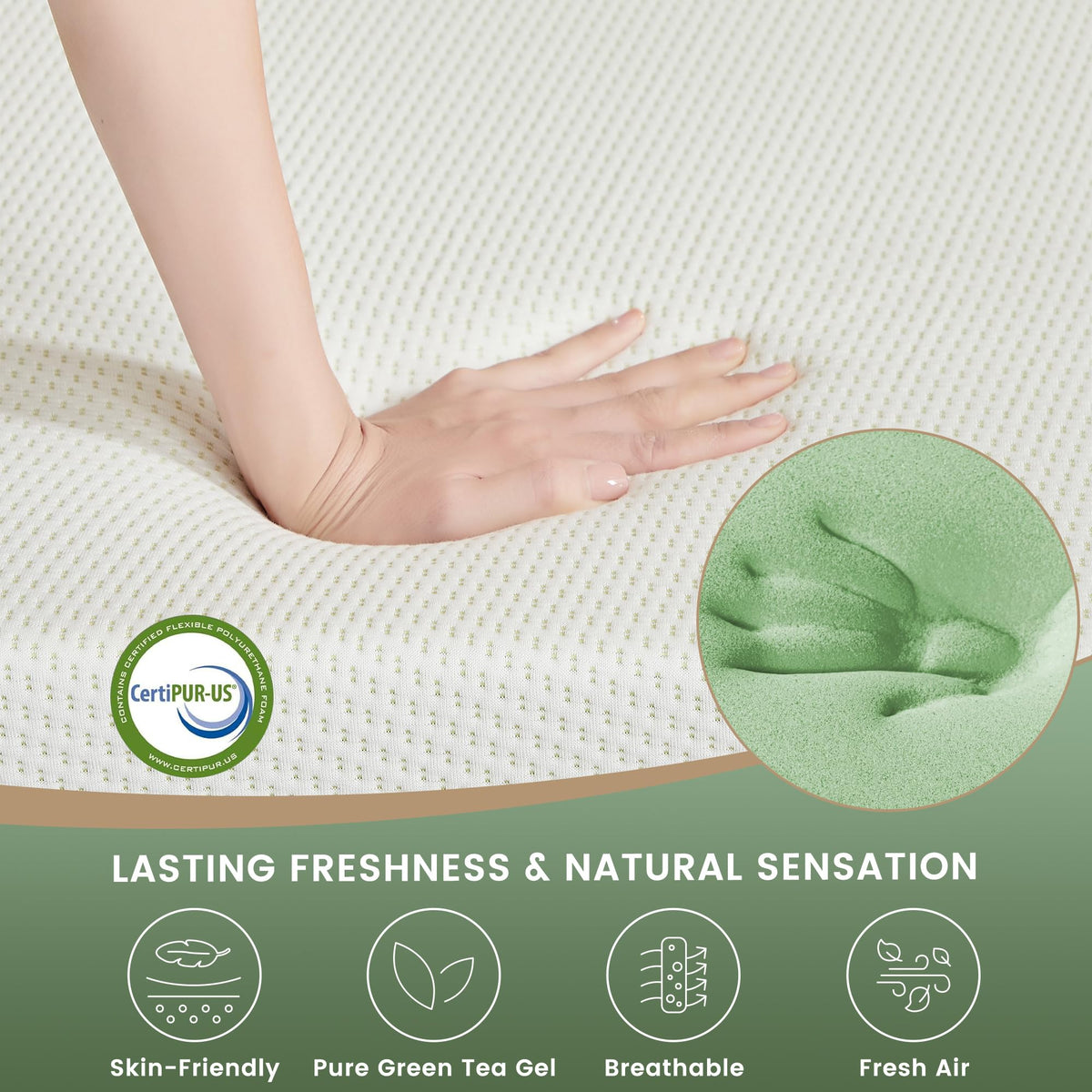 Twin 5 Inch Memory Foam Mattress F834