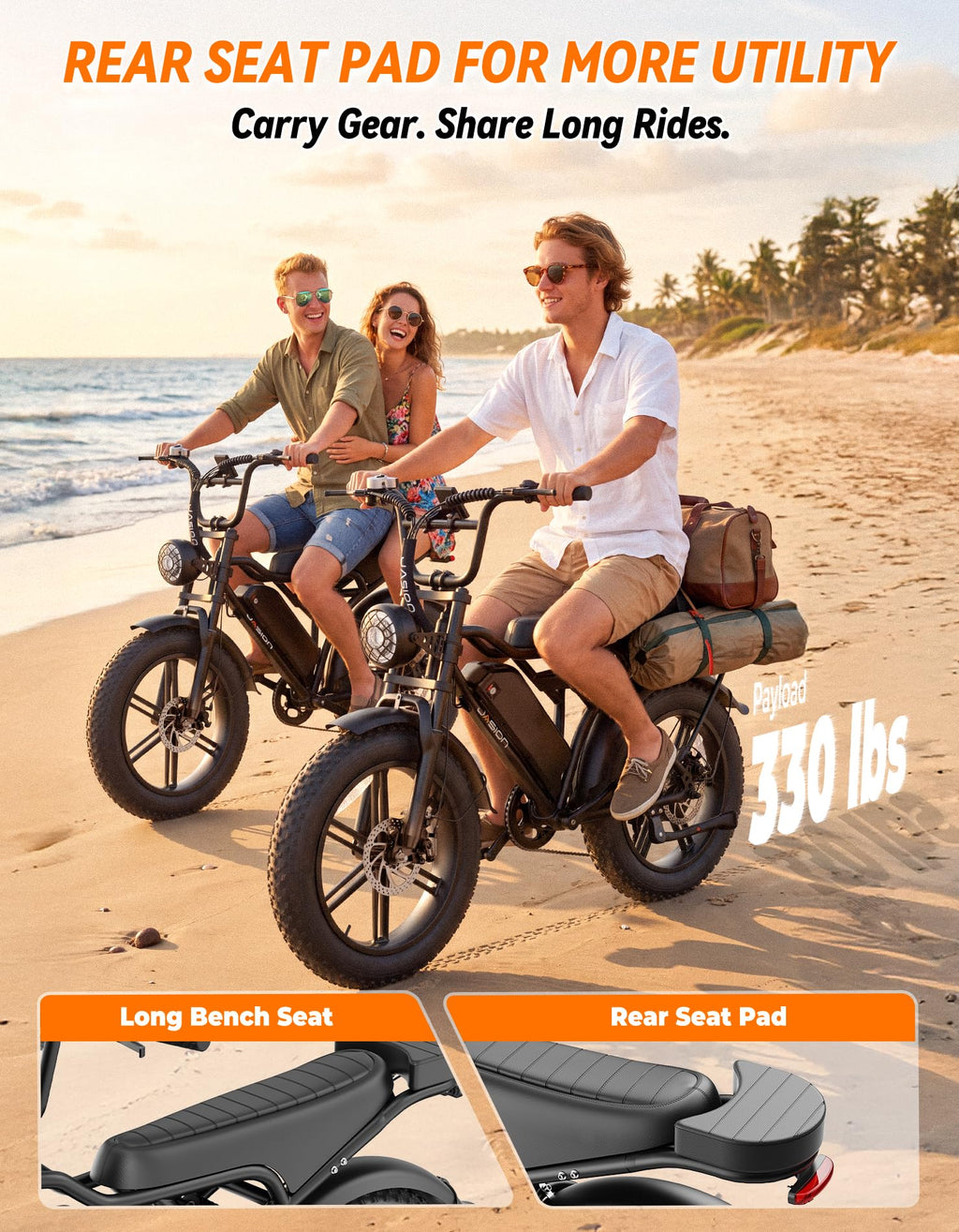 Electric Bike, 2000W Peak, Fat Tire T3146