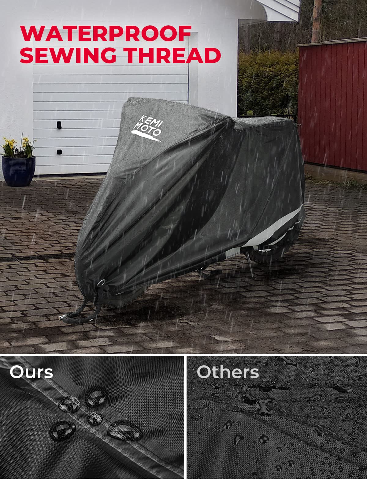 Heavy Duty 420D Waterproof Motorcycle Cover C16578