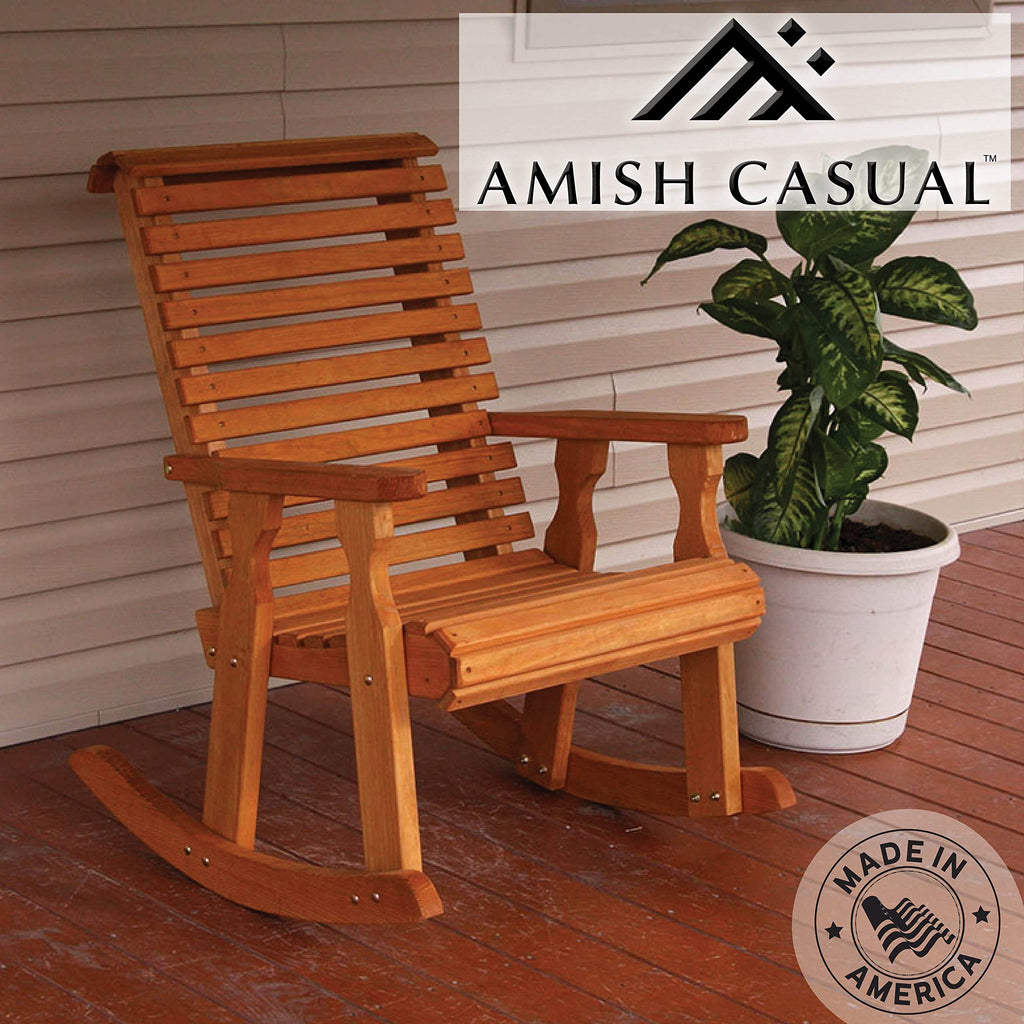 Cedar Stain Pressure Treated Rocking Chair L4267