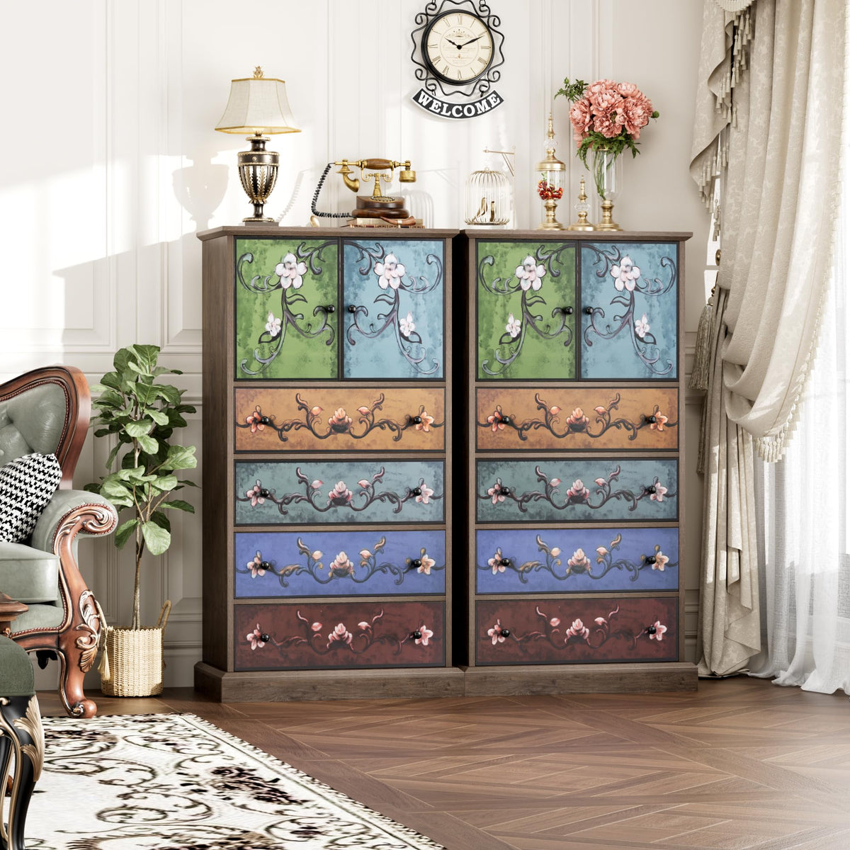 50" H Boho 4 Drawer Dresser R53954