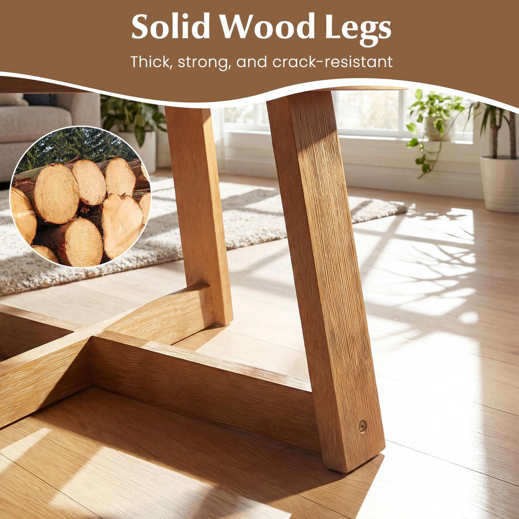 Round Wood Coffee Table C402