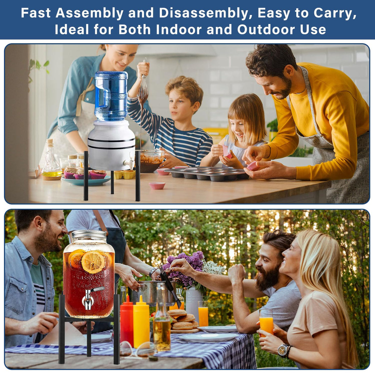 Adjustable Beverage Water Jug Stand Y6092