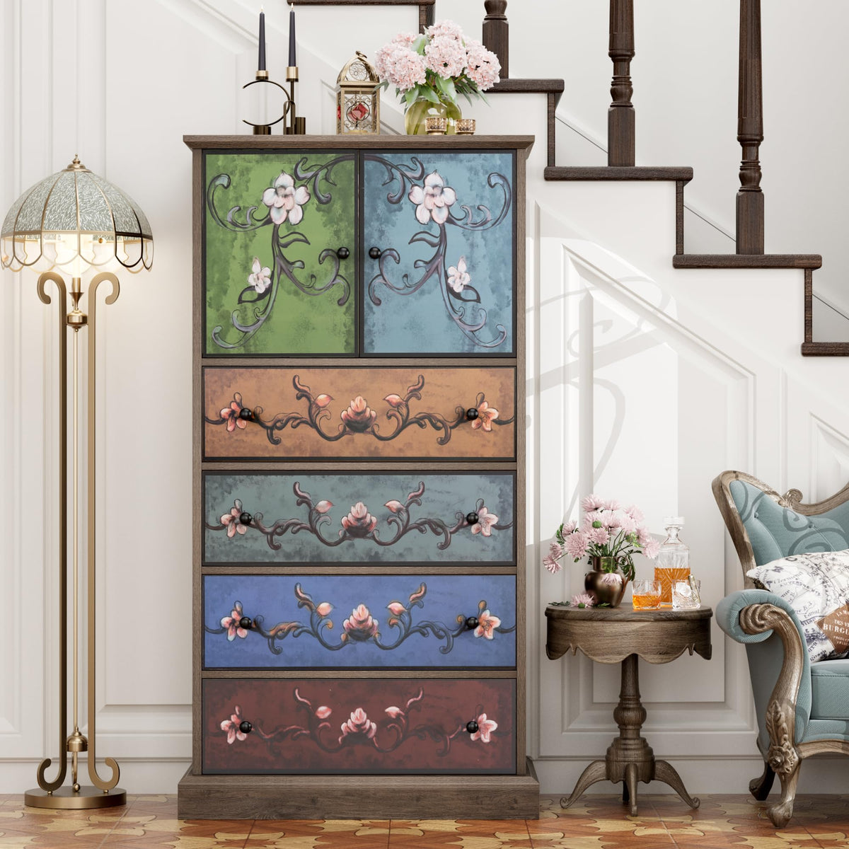 50" H Boho 4 Drawer Dresser R53954