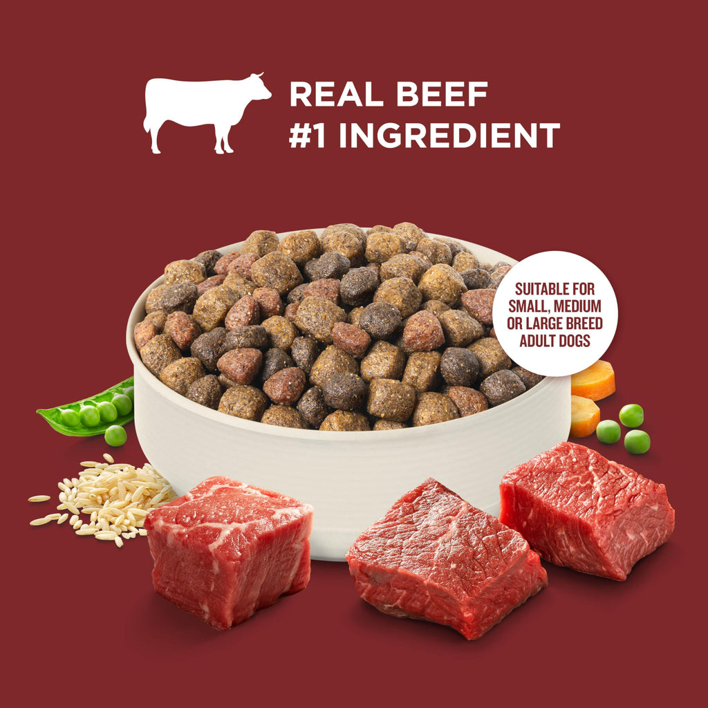 Dry Dog Food, Beef, Pea & Brown Rice, 40 lb. Bag G991