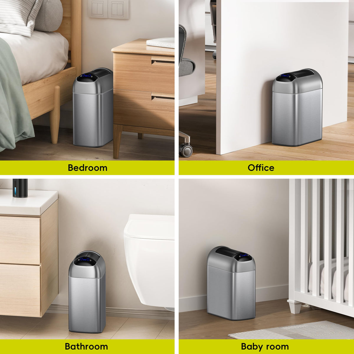 10L Stainless Steel Sensor Trash Can P3628