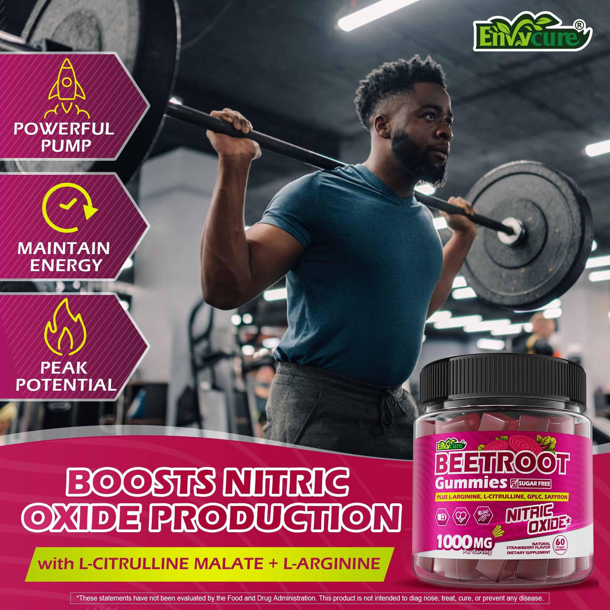Sugar Free Beet Root Gummies with L-Citrulline & L-Arginine S75227