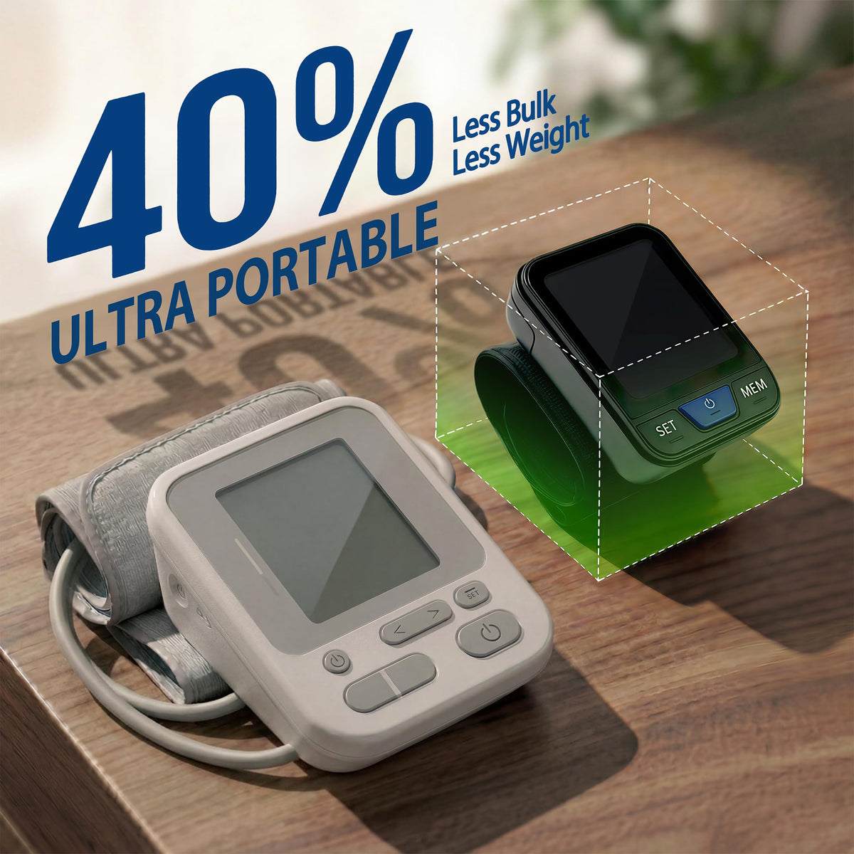 Wrist Blood Pressure Monitor with Voice Broadcast, 240 Memory for 2 Users F6235