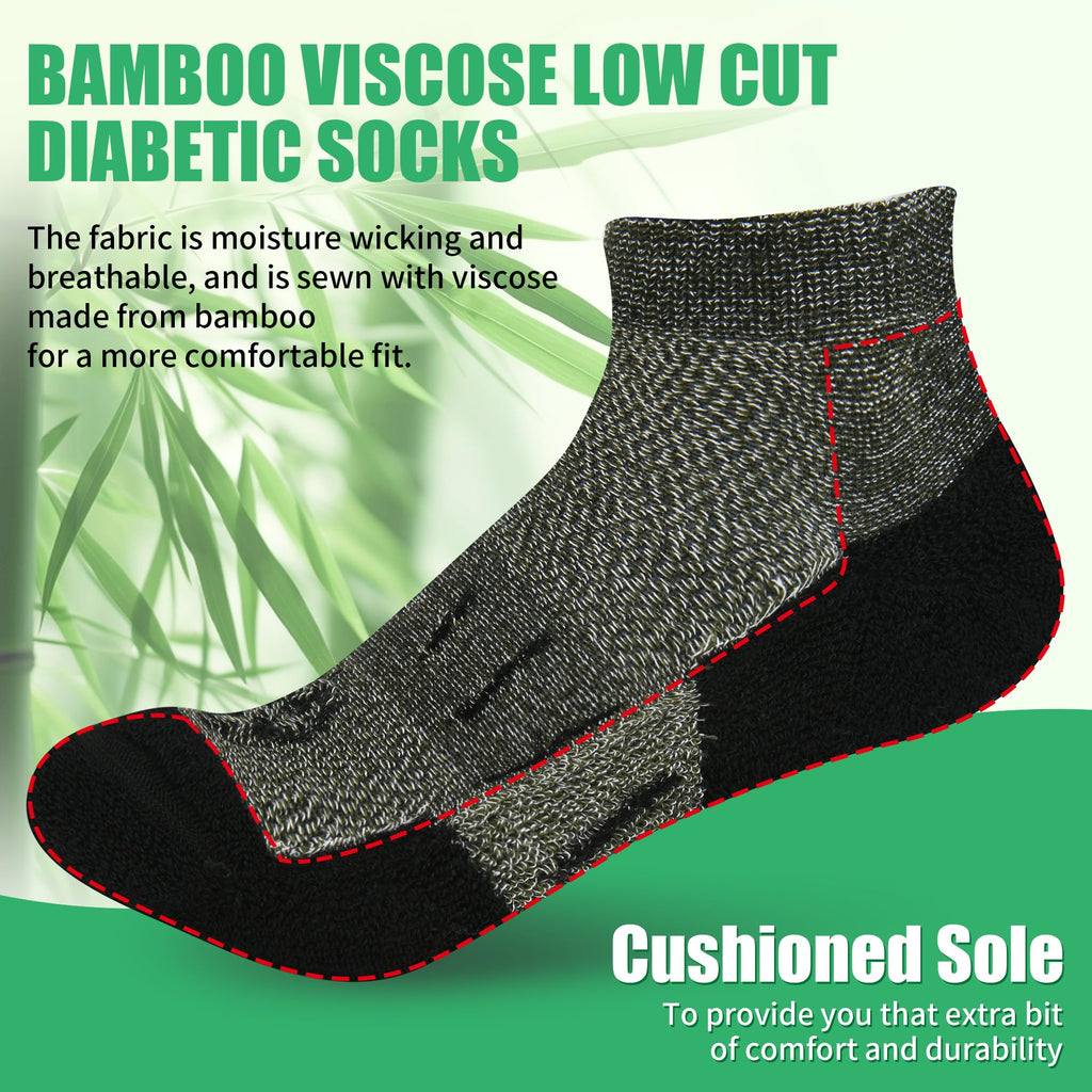 Low Cut Bamboo Viscose Diabetic Socks V131891