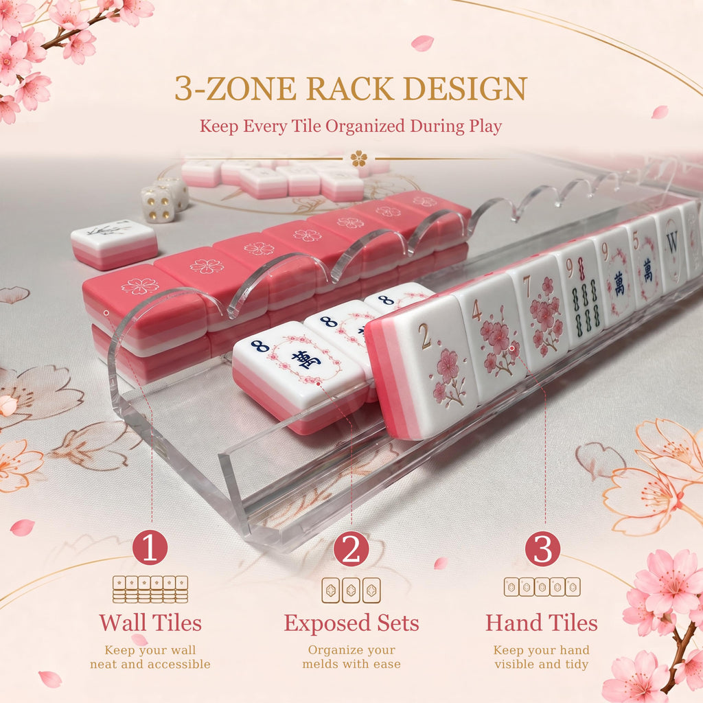 American Mahjong Set with Racks, Mat & Tote B9201