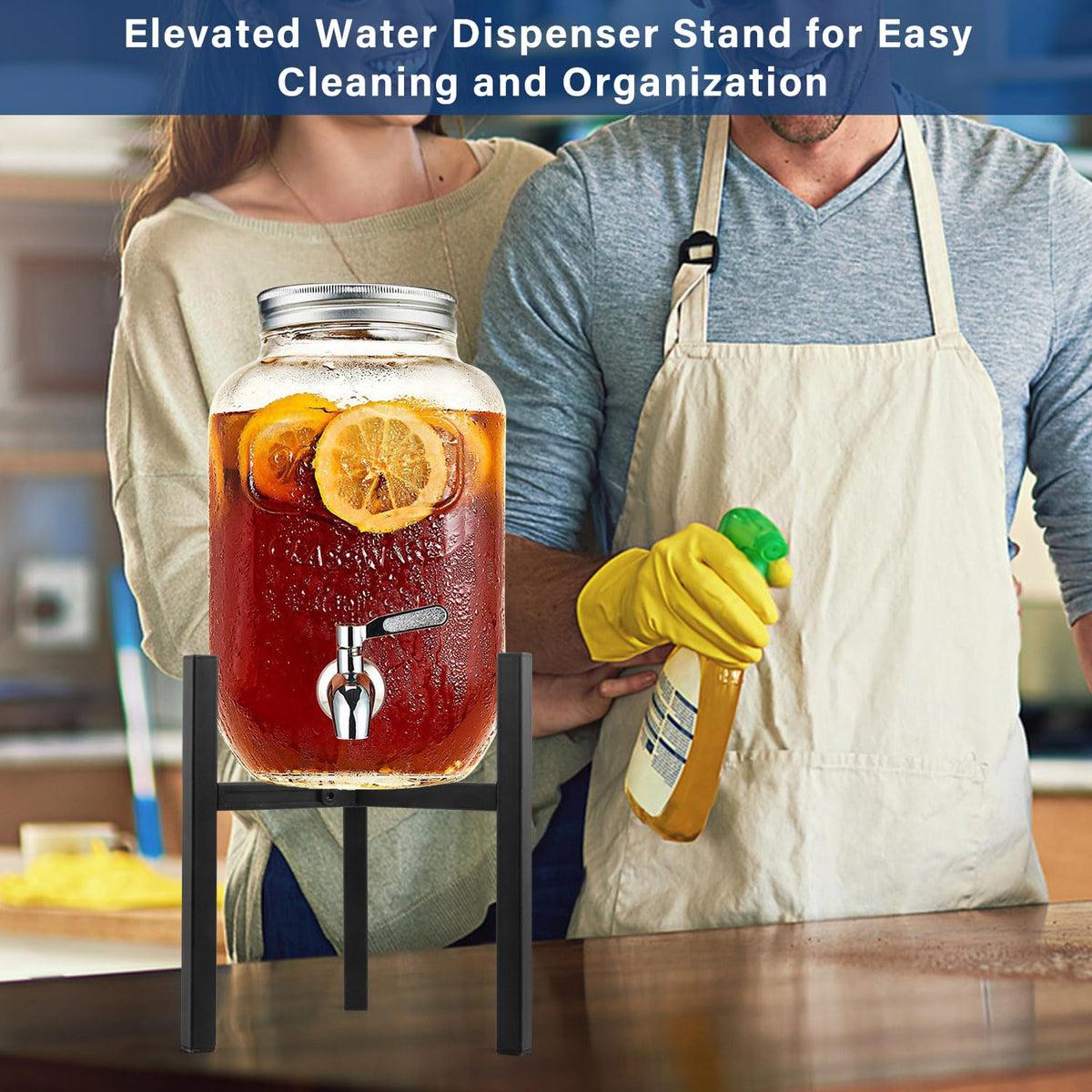 Adjustable Beverage Water Jug Stand Y6092