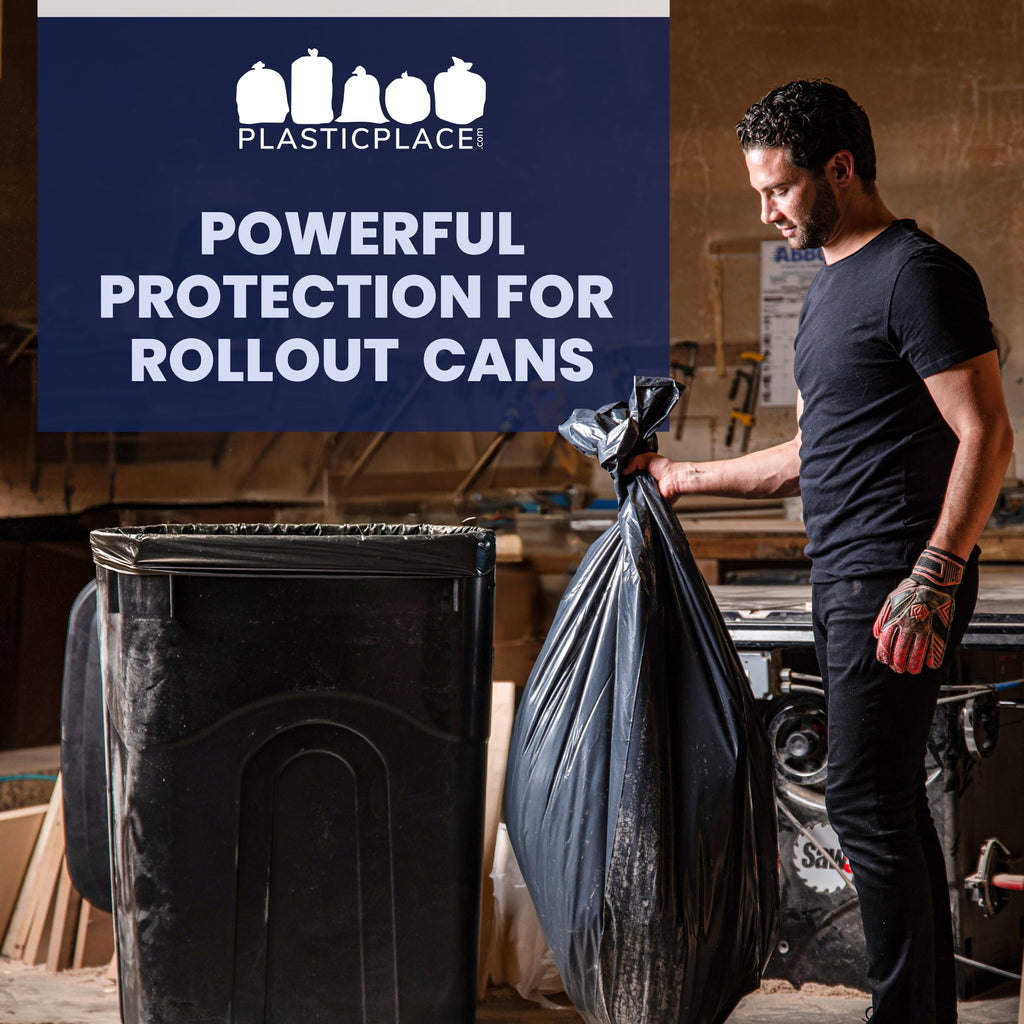 95-96 Gallon Heavy Duty Black Trash Bags K349