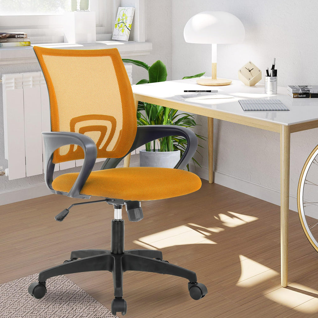 Orange Mesh Ergonomic Office Chair with Lumbar Support B328