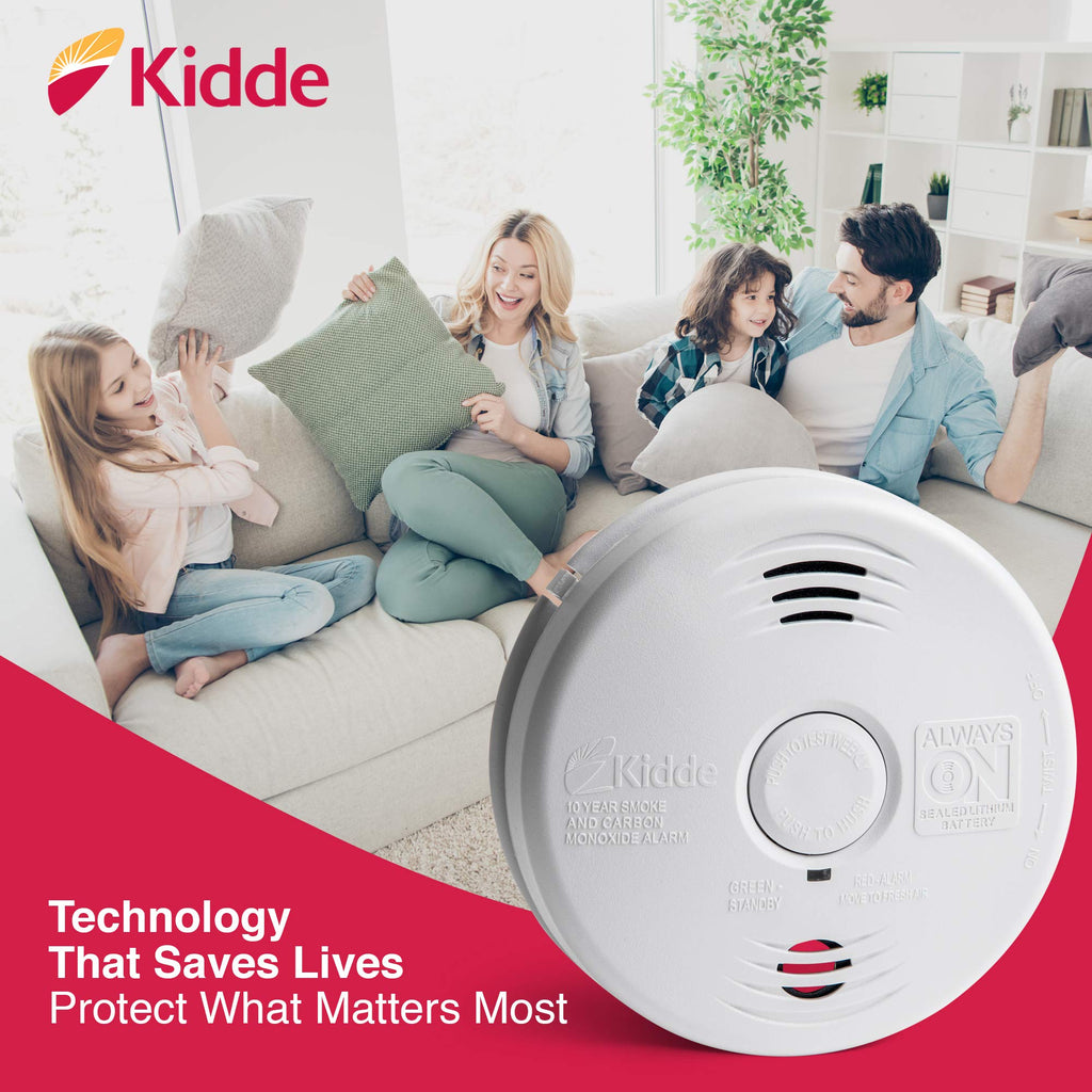 Hardwired Smoke and Carbon Monoxide Detector Alarm with Voice Warning, White Y21712
