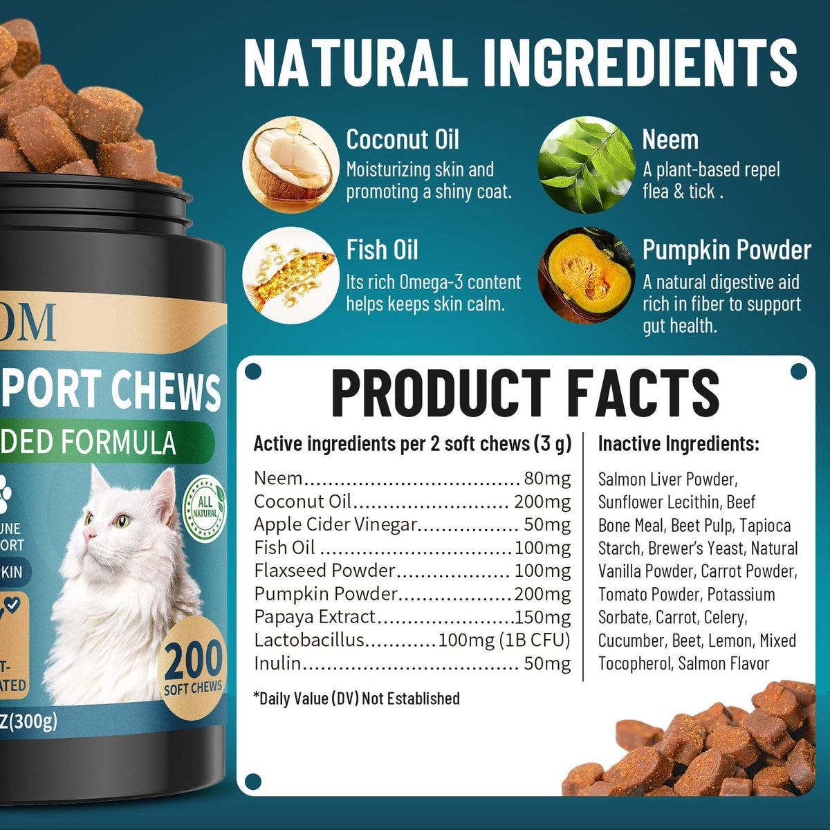 Chewable Flea and Tick Prevention for Dogs & Cats, 400 Treats P4889