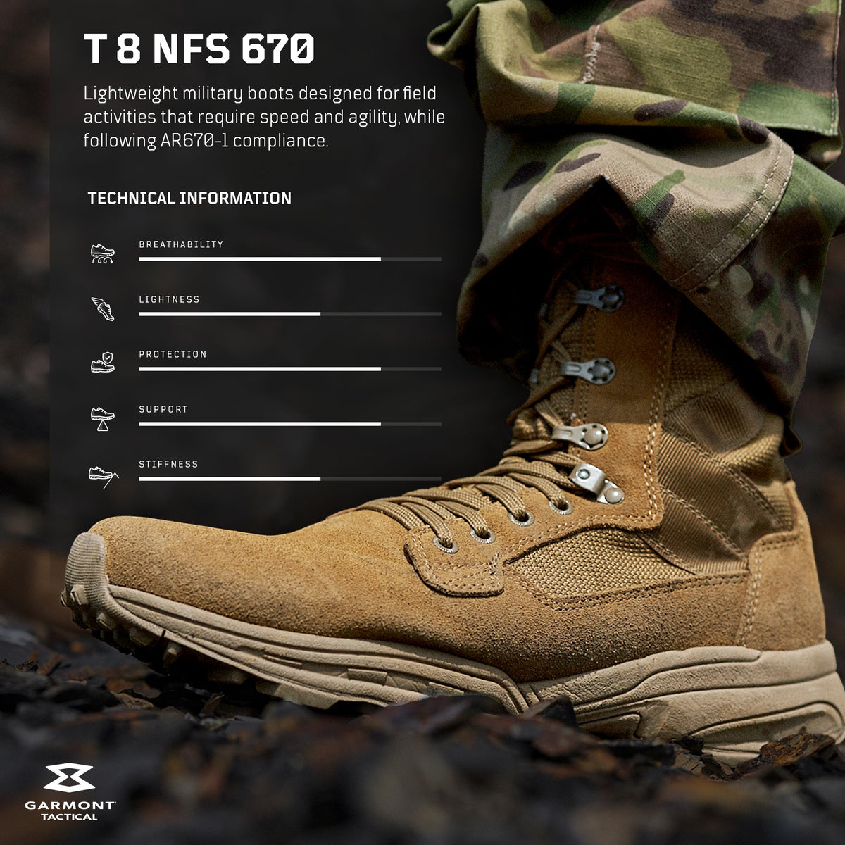 Coyote Suede Combat Boots L6756