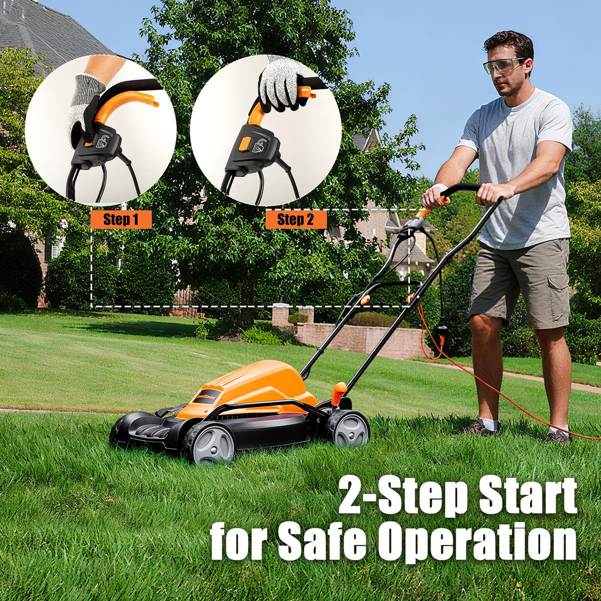 Electric Lawn Mower 12AMP 19-Inch R34589