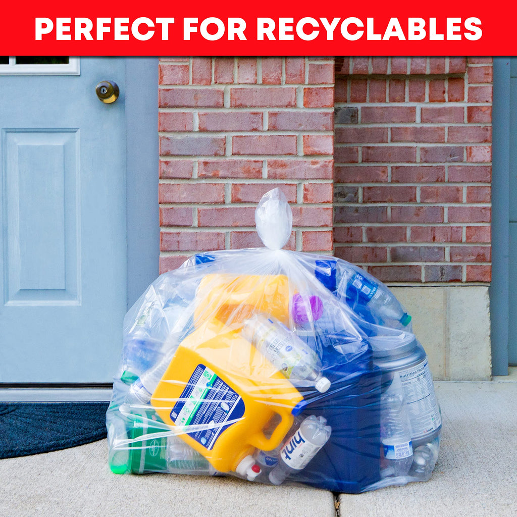 95-100 Gallon Clear Heavy Duty Trash Bags K254